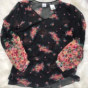 Cabi blooming blouse XL NWT